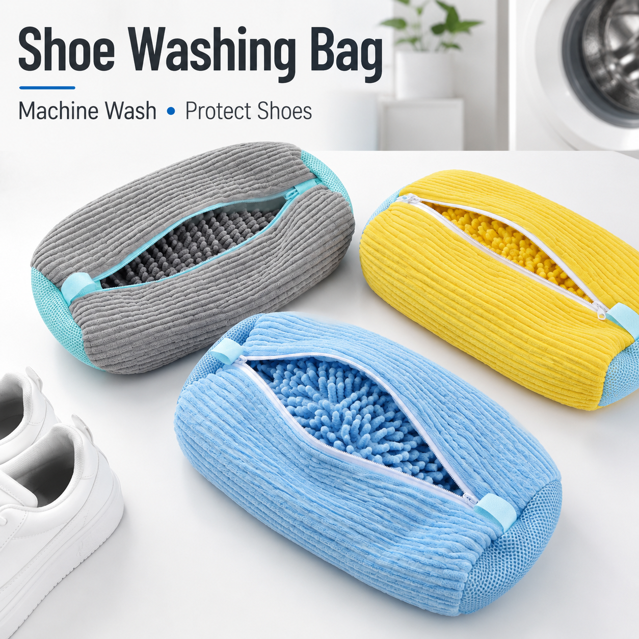 Sneaker Cleaner - Machine Washable Shoe Cleaning Bag for