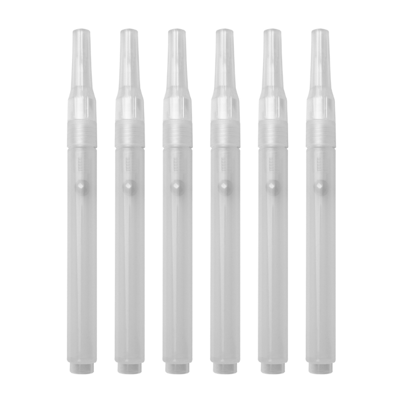 Midsole Marker Paint - 6Pcs Clear Empty Brush Pen Refillable