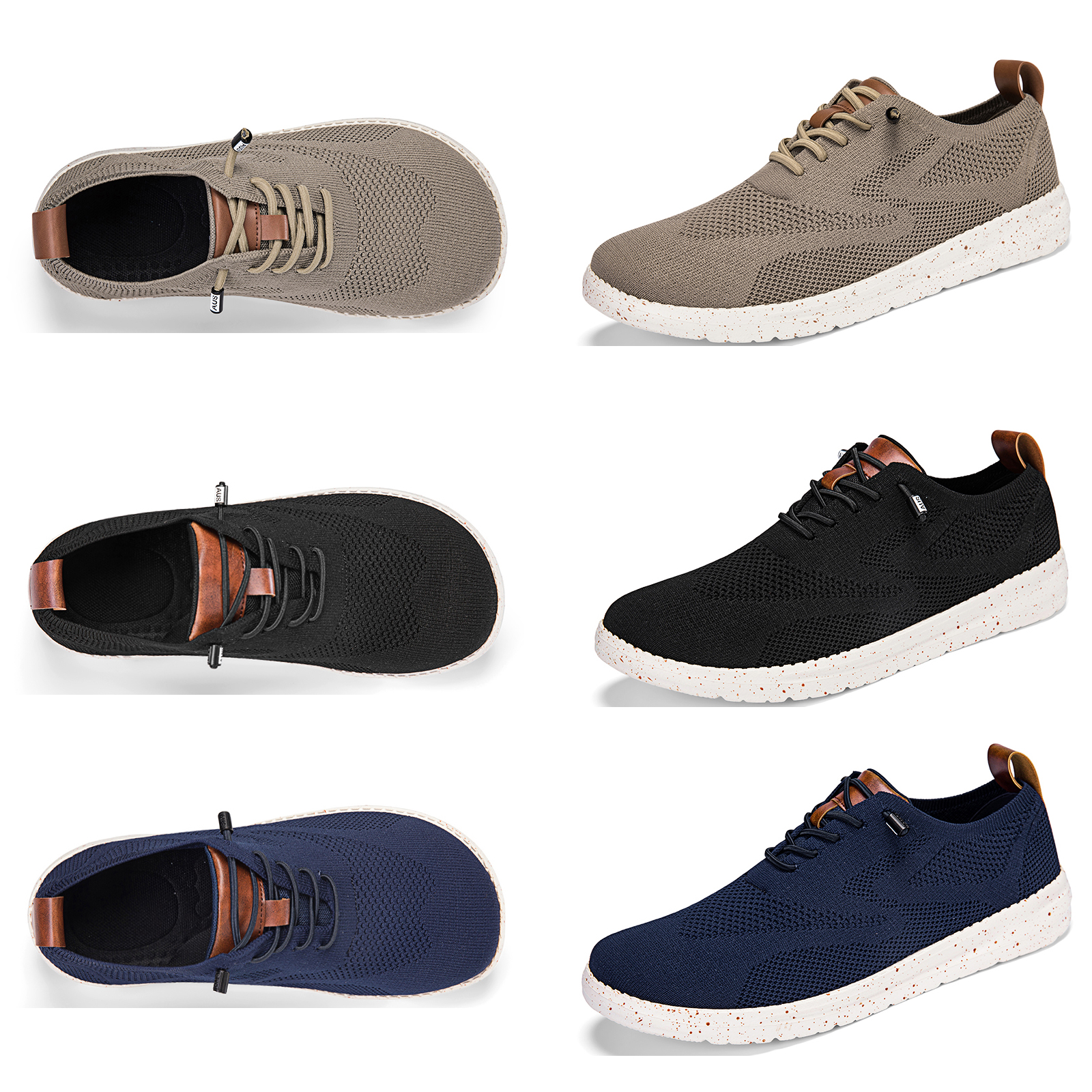 Sneaker Case - Men's Mesh Brogue Casual Sneakers Wide