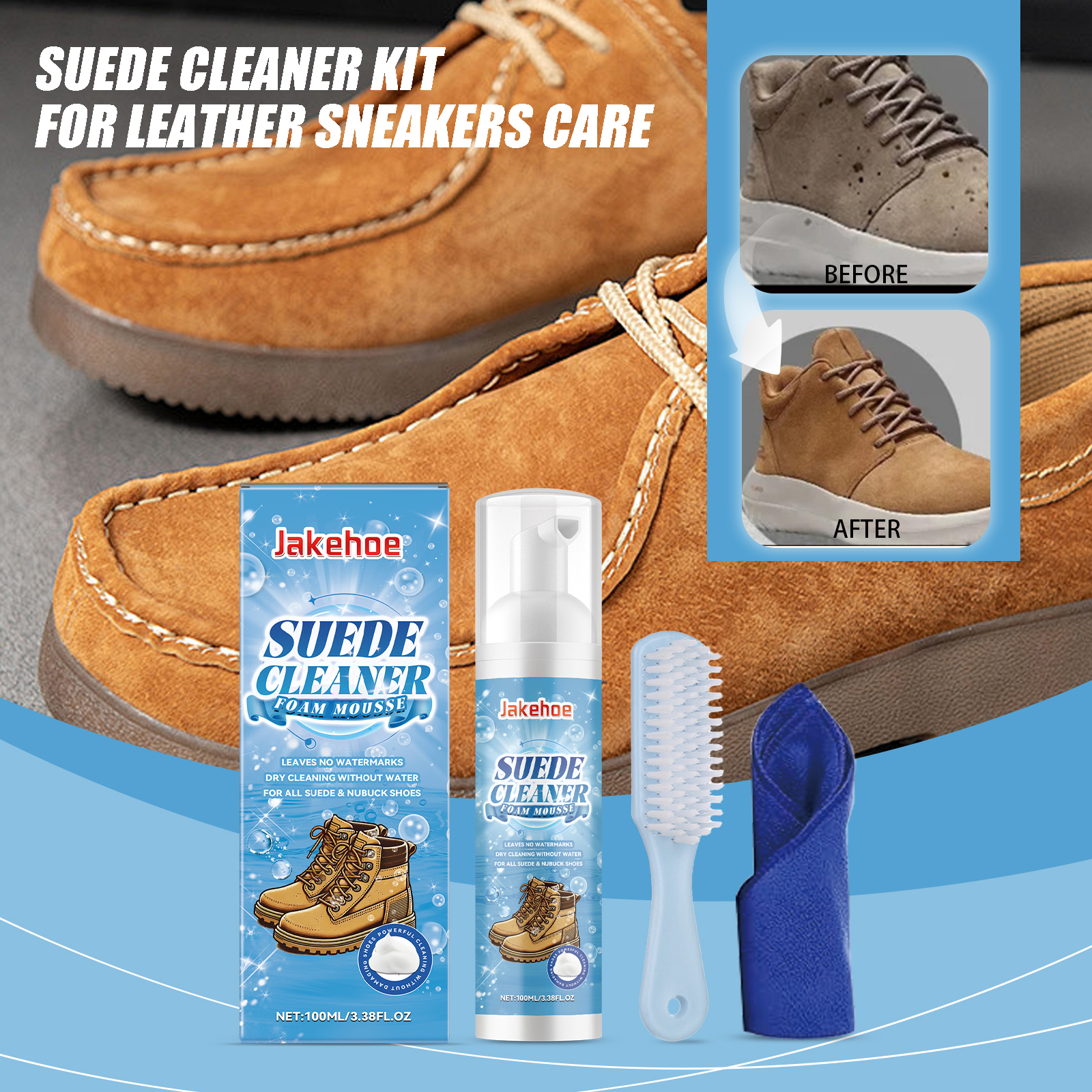 Sneaker Care Suede - Suede Cleaner Kit Leather Velvet Knit
