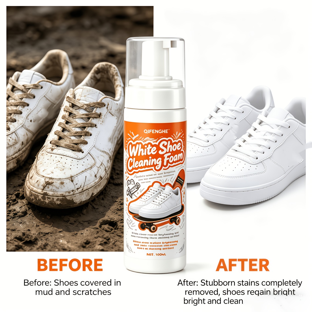 Portable No Rinse White Shoe C - đánh giá và giá Sneakers Care