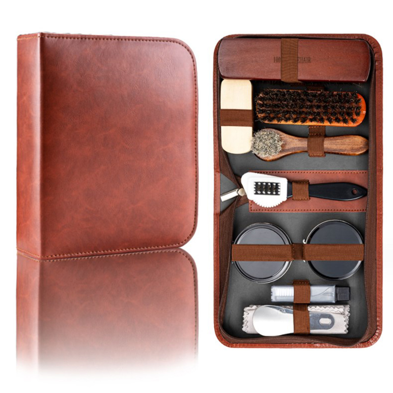 HorseHair Shoe Brush Set Leath - đánh giá và giá Sneaker Care Spray