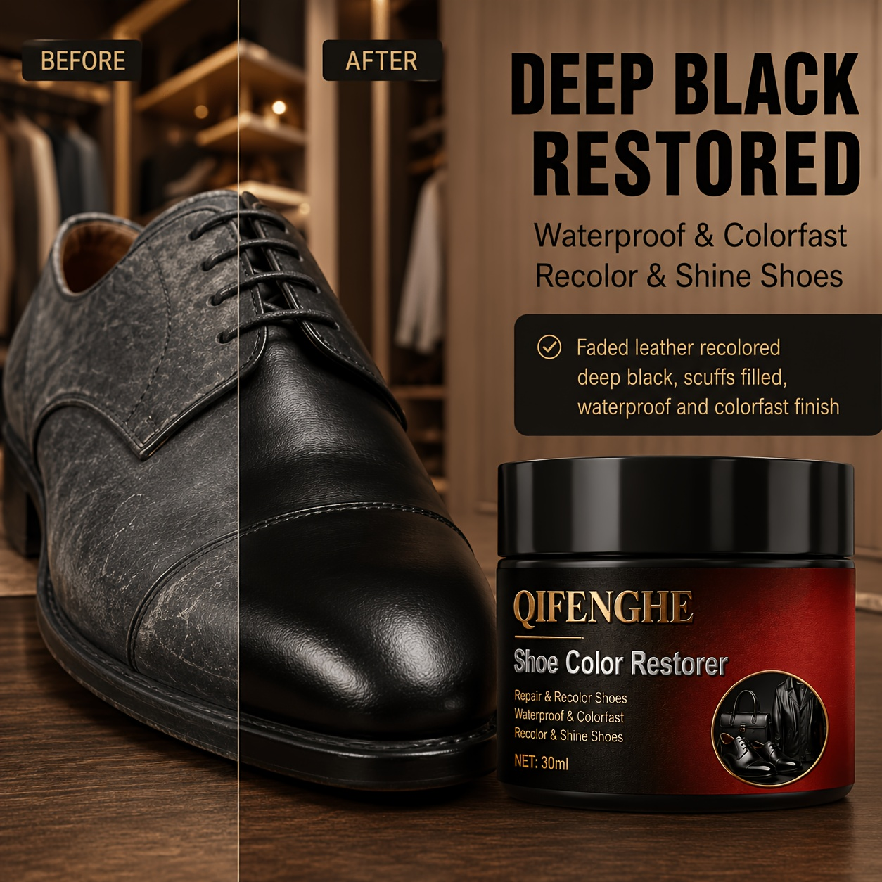 Leather Shoe Recoloring Balm,  - đánh giá và giá Sneaker Care Spray