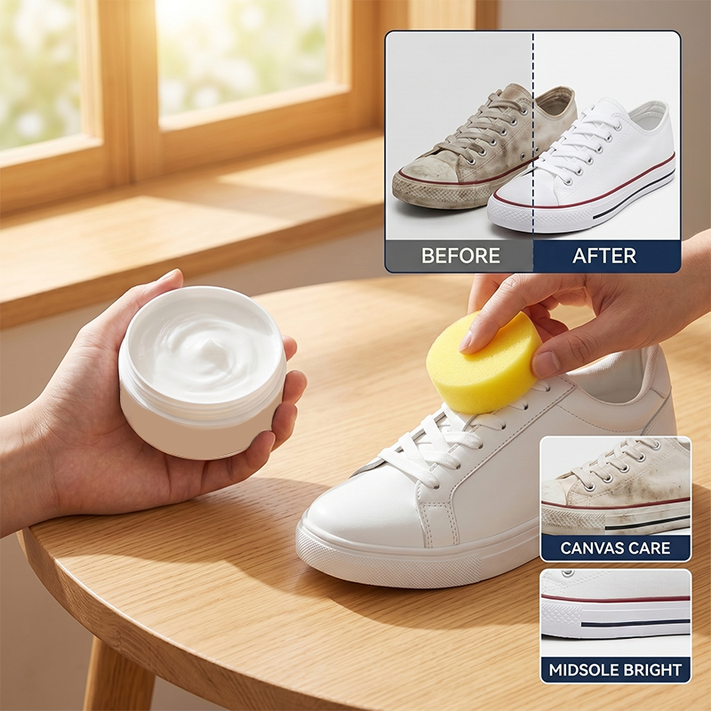 YUNLIWEI Waterless White Shoe  - đánh giá và giá Sneakers Care