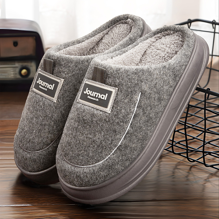 Warm Felt Slippers Men EVA Mem - đánh giá và giá Insole Memory Foam
