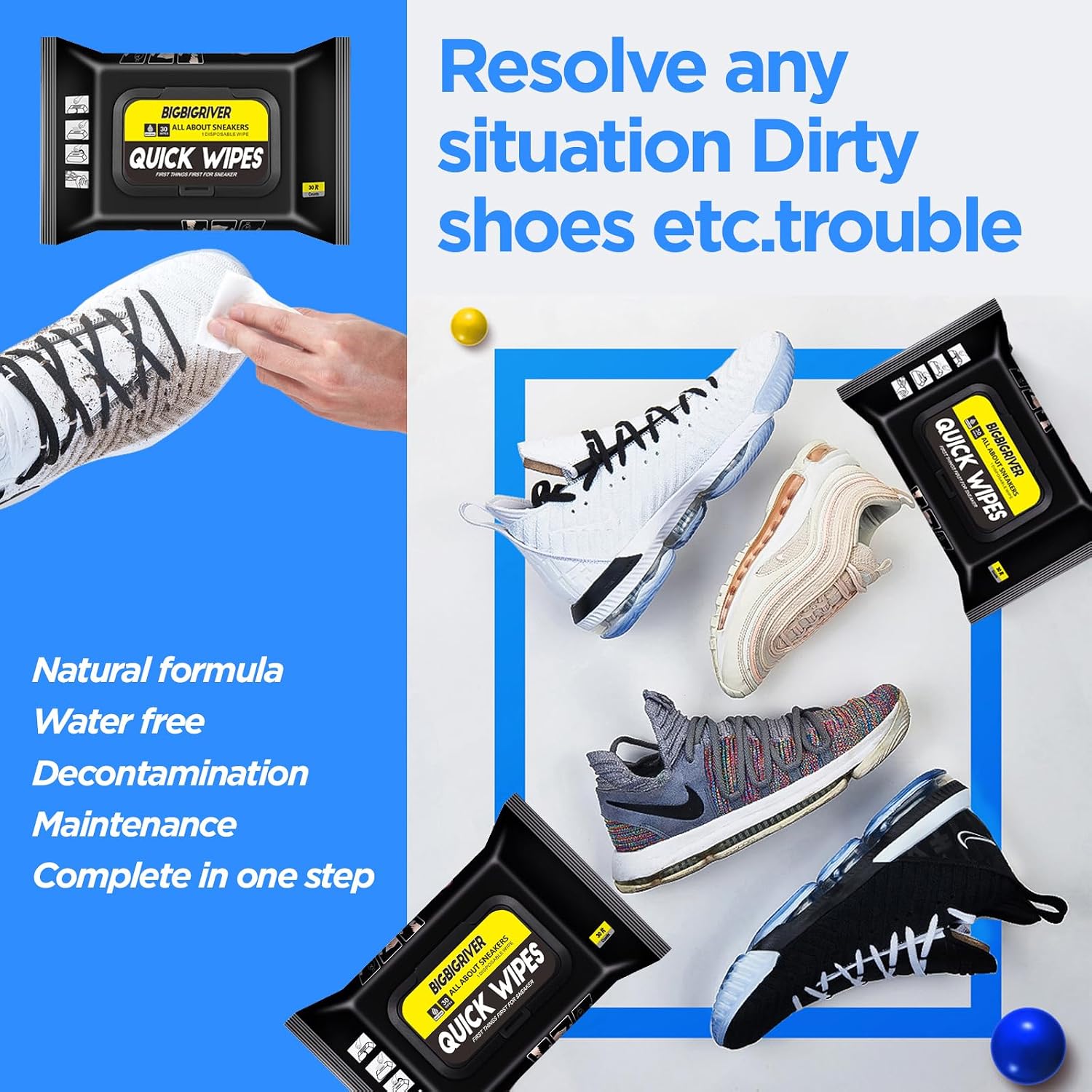 Shoe Wipes 2 Pack 60 Pcs Sneak - đánh giá và giá Sneaker Cleaner