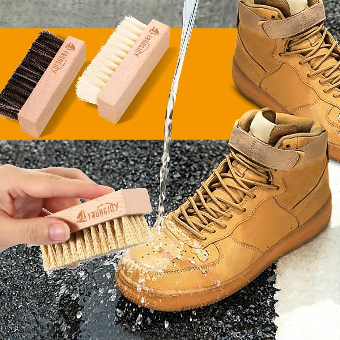 YoungJoy 3 Pieces Dual Sided S - đánh giá và giá Sneaker Cleaner