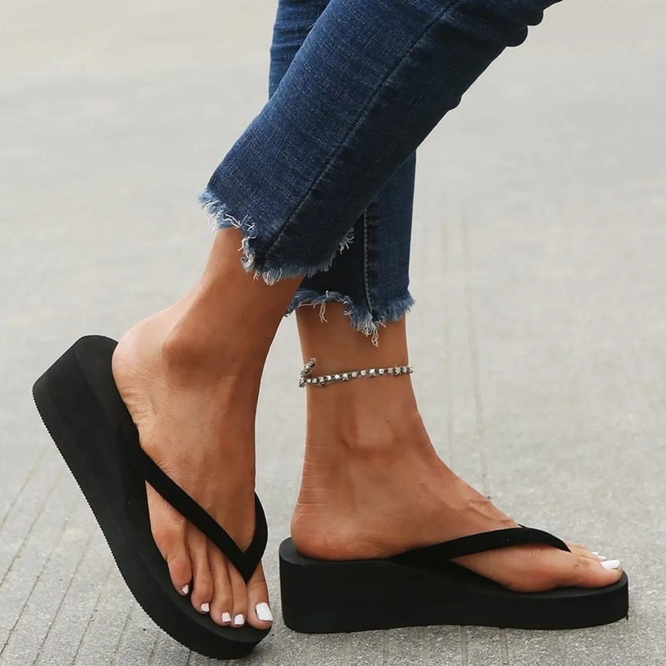 Slippers Summer Shoes Women We - đánh giá và giá Insole Memory Foam