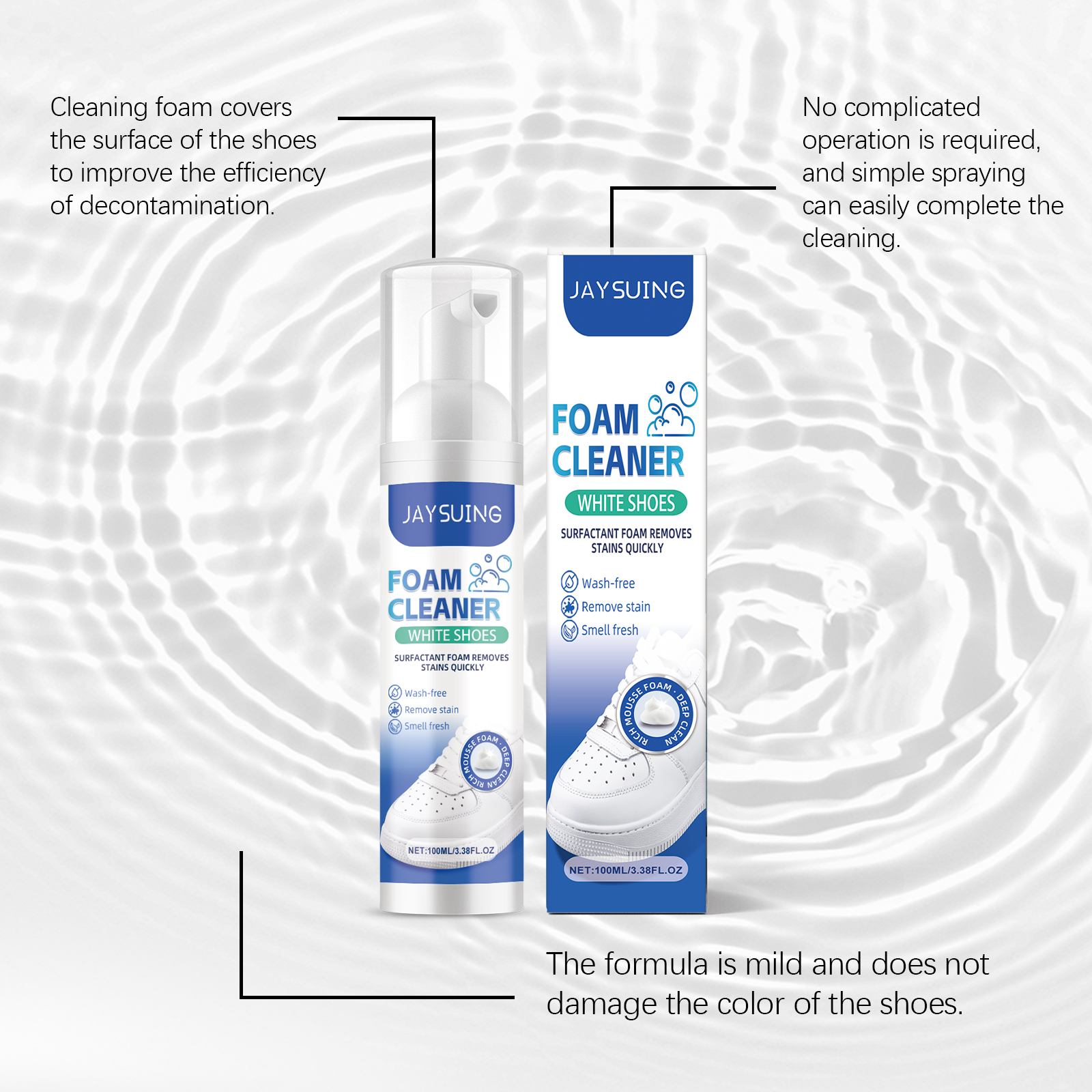 White Shoes Foam Cleaner No Ri - đánh giá và giá Sneaker Care Spray