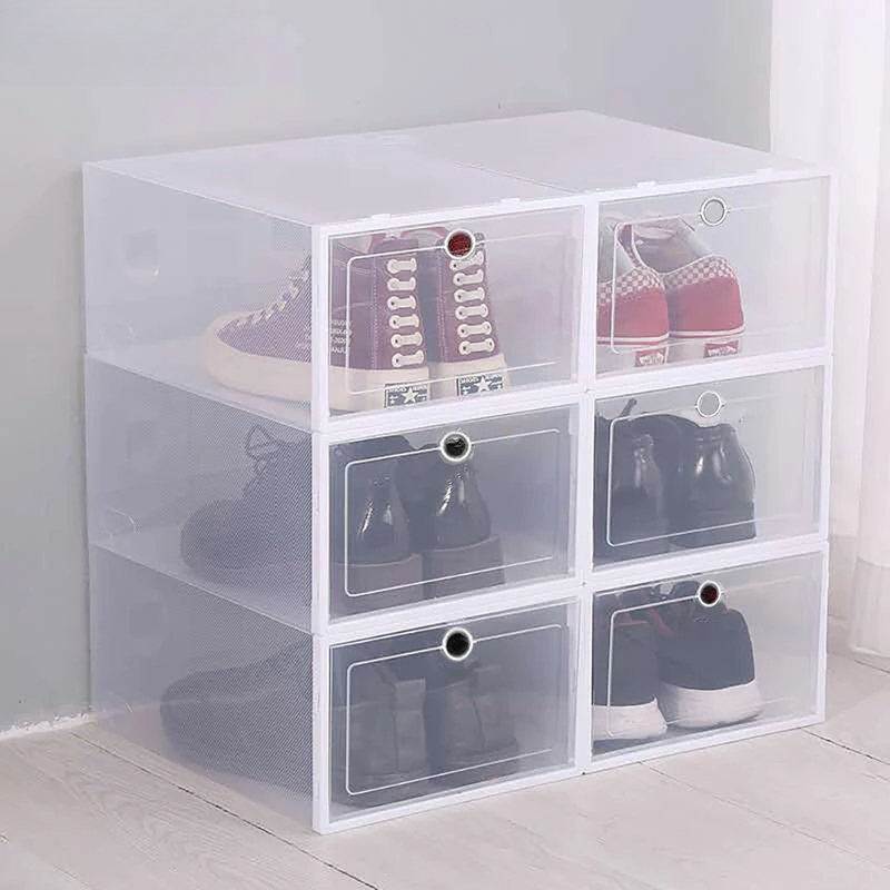 6 Pcs Transparent Shoe Storage - đánh giá và giá Sneaker Case