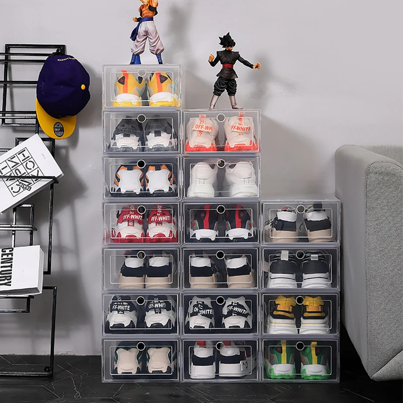 6 Pcs Transparent Shoe Storage - đánh giá và giá Sneaker Case