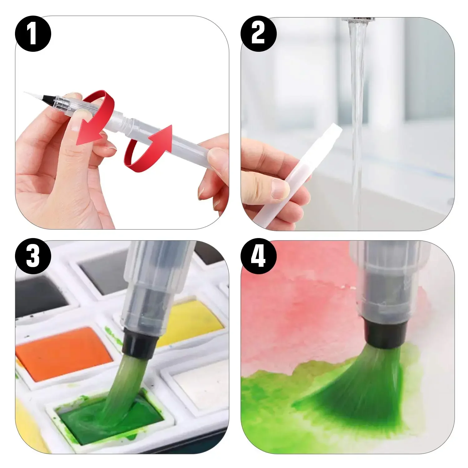 3/6 Piece Water Color Brush Pe - đánh giá và giá Midsole Marker Paint