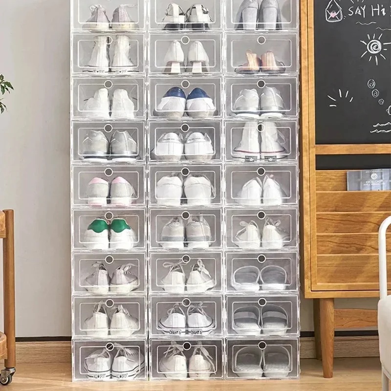 6pcs Transparent Shoe Boxes St - đánh giá và giá Sneaker Case
