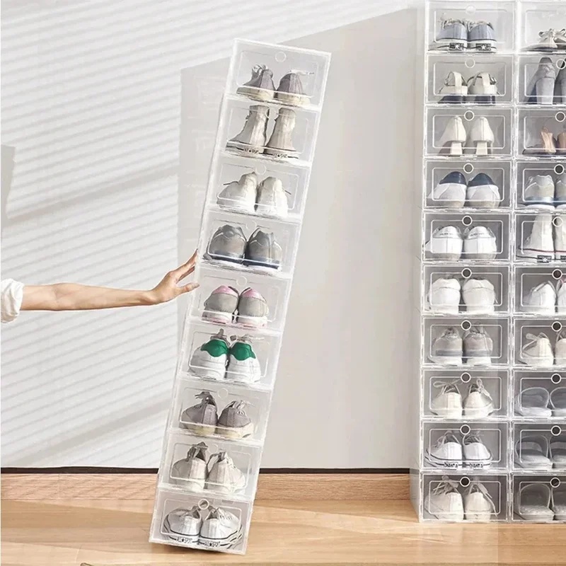 6pcs Transparent Shoe Boxes St - đánh giá và giá Sneaker Case