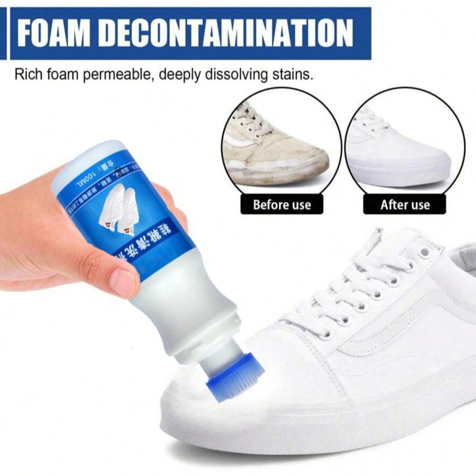 White Shoe Cleaner 100ml Foam  - đánh giá và giá Sneaker Care Spray
