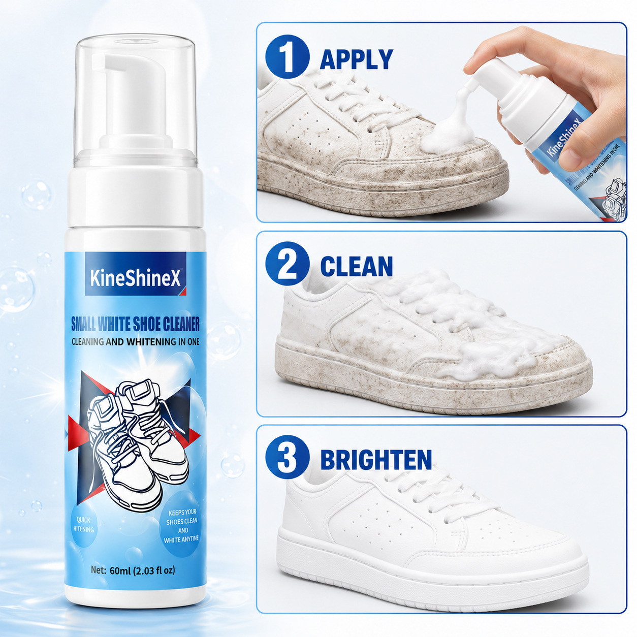 Gihen Shoe Cleaner Kits Water- - đánh giá và giá Sneakers Care
