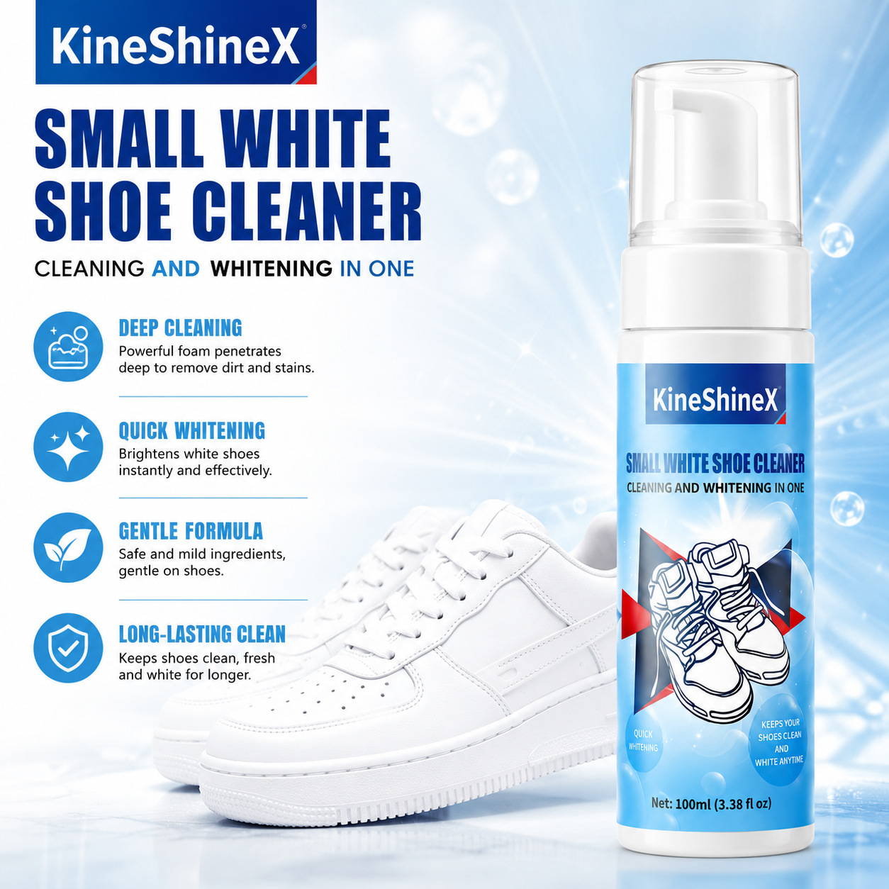 Gihen Shoe Cleaner Kits Water- - đánh giá và giá Sneakers Care